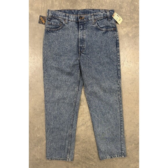 VTG NWT 1980s Levi’s 540 Acid Washed Blue Jeans Mens Sz 36x30 Made USA Red Tab